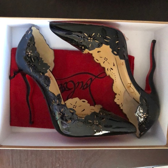 Louboutin beloved 120 patent laser cut heels - Picture 6 of 6